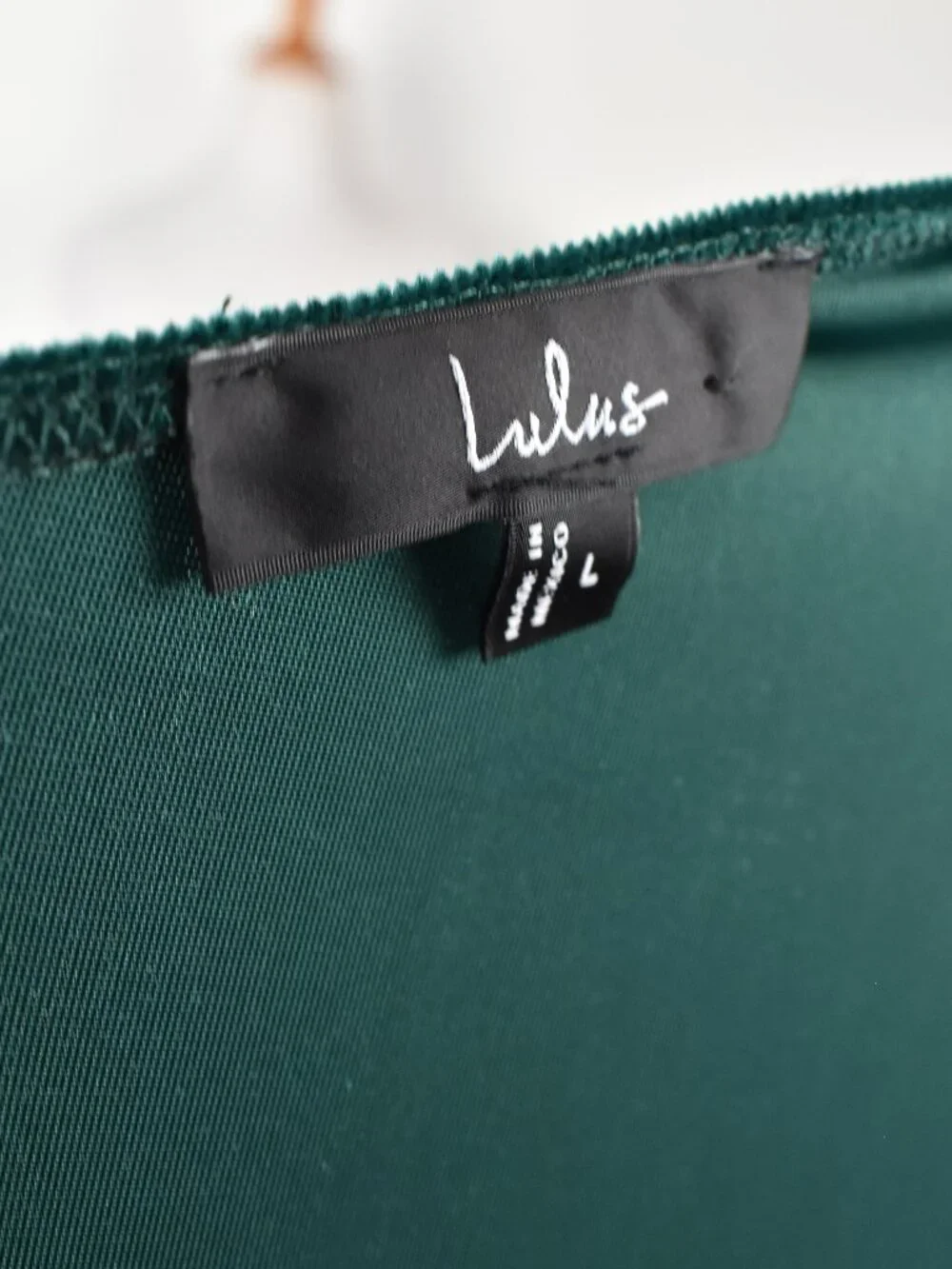 Lulu's Notorious Icon Emerald Green Velvet Asymmetrical Maxi Dress NEW - L - Picture 10 of 10